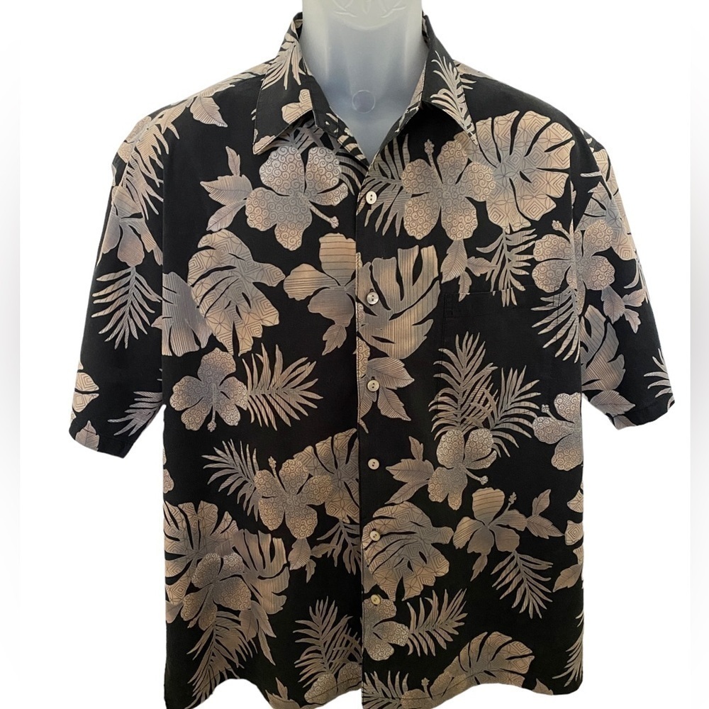 Tori RICHARD Aloha Hawaiian Shirt Men L Large